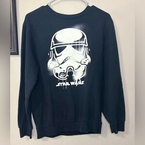Star Wars Pullover Black Stormtrooper Kids Size X-Large Sweater